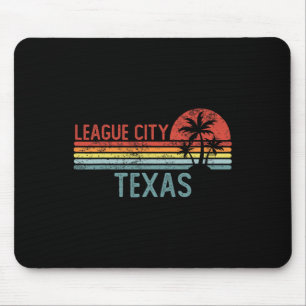 League City Texas Funny Usa City Trip Home Roots Mouse Mat