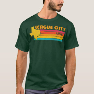 League City Texas Vintage Distressed Souvenir T-Shirt
