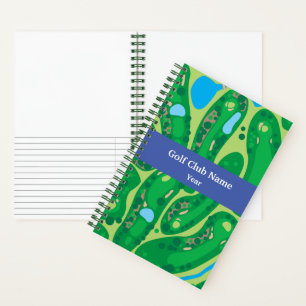 League Members Personalised Golf Game Notebook
