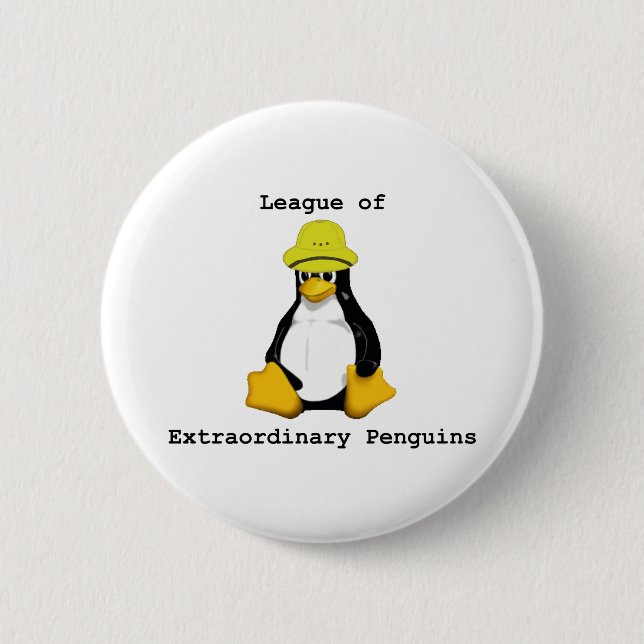 League of Extraordinary Penguins 2 6 Cm Round Badge (Front)