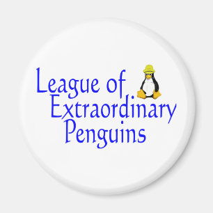 League of Extraordinary Penguins 4 Magnet