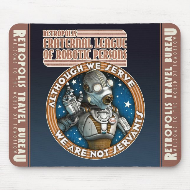 League of Robotic Persons Mouse Pad (Front)