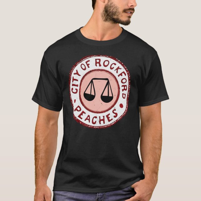 League of Their Own - Rockford Peaches Baseball ¾  T-Shirt (Front)