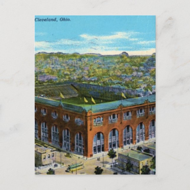 League Park Baseball Stadium Postcard (Front)