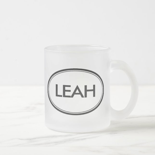 Leah Frosted Glass Coffee Mug (Right)