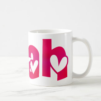 Leah in Hearts Coffee Mug