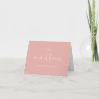 LEAH To My Maid of Honour On My Wedding Day Card