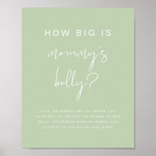 LEAH Vibrant Pastel How Big is Her Belly Game  Poster