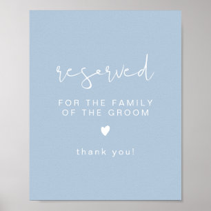 LEAH Vibrant Pastel Reserved for Family of Groom Poster