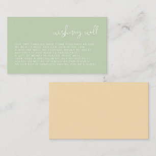 LEAH Vibrant Pastel Wishing Well Enclosure Card