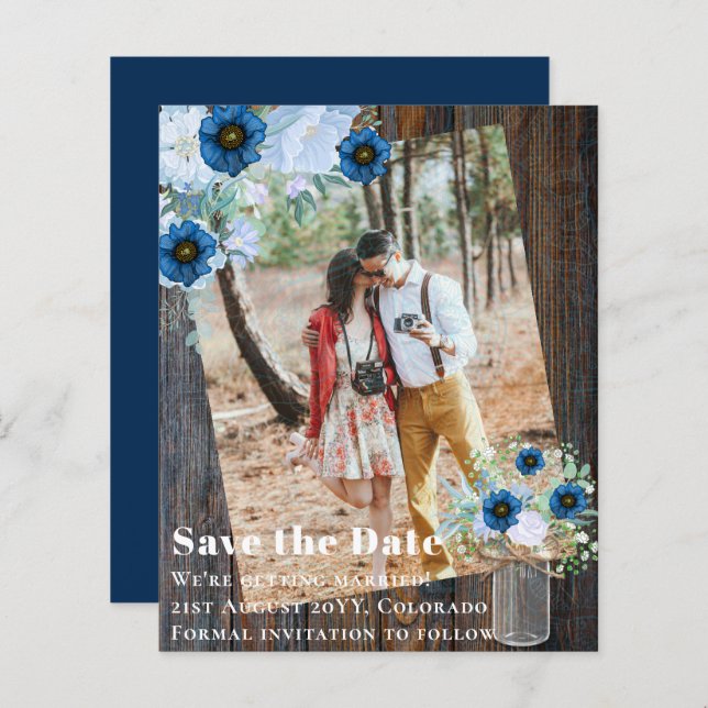 LeahG BUDGET PHOTO Save the Dates Teamplates (Front/Back)