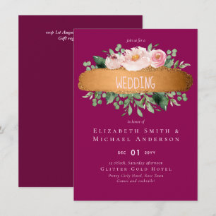 LeahG Budget Rose Gold Glam Wedding