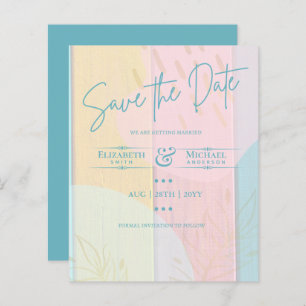 LeahG BUDGET Save The Date Summer Pastels