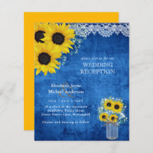 LeahG Budget Wedding RECEPTION Rustic Sunflowers