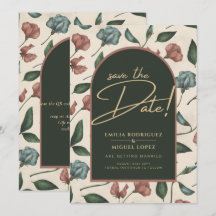 LeahG Emerald Green Terracotta Fall Save The Date