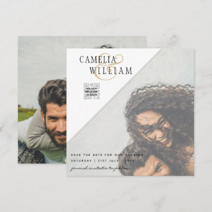 LeahG PHOTO WEDDING QR CODE RSVP SAVE DATE INVITE