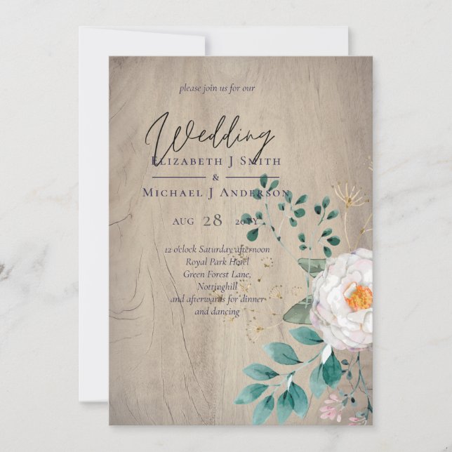 LeahG Rustic Roses Summer Floral Wedding (Front)