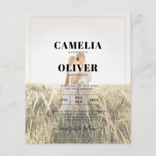 LeahG Rustic WISTERIA Lace Floral Wedding INVITE