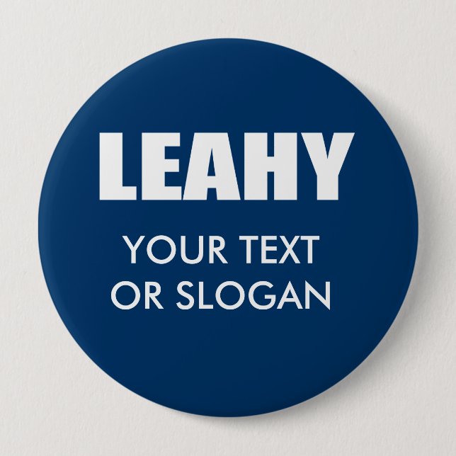 LEAHY 2010 10 CM ROUND BADGE (Front)