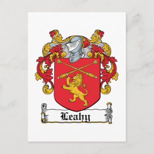 Leahy Family Crest Postcard