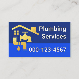 Leaking Faucet Pipe Under Rooftop Business Card