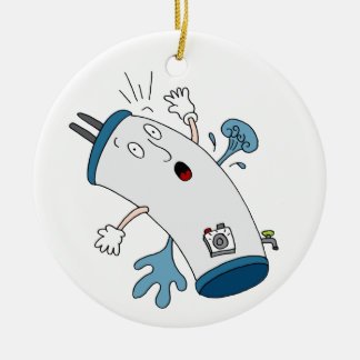 Leaking Water Heater Cartoon Ceramic Tree Decoration