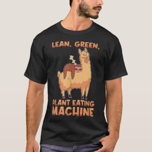 Lean, Green, Plant Eating MachineVegetarian Funny T-Shirt