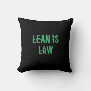 Lean is Law Fitness Personal Trainer Bodybuilding Cushion