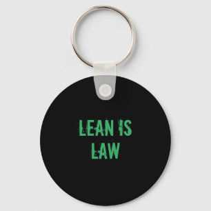Lean is Law Fitness Personal Trainer Bodybuilding Key Ring