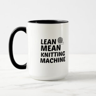 LEAN MEAN KNITTING MACHINE MUG