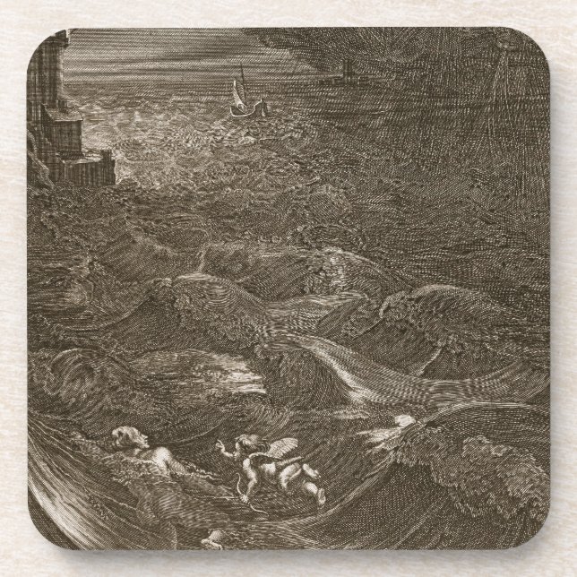 Leander Swims Over the Hellespont to Meet his Mist Coaster (Front)