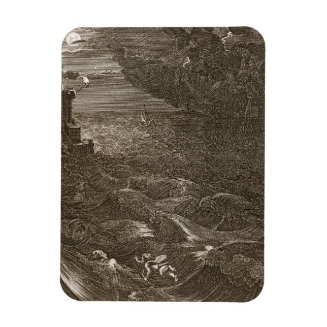 Leander Swims Over the Hellespont to Meet his Mist Magnet (Vertical)