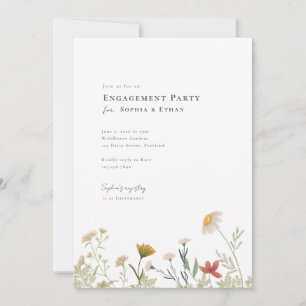 Leander Wildflower Engagement Party Invitation