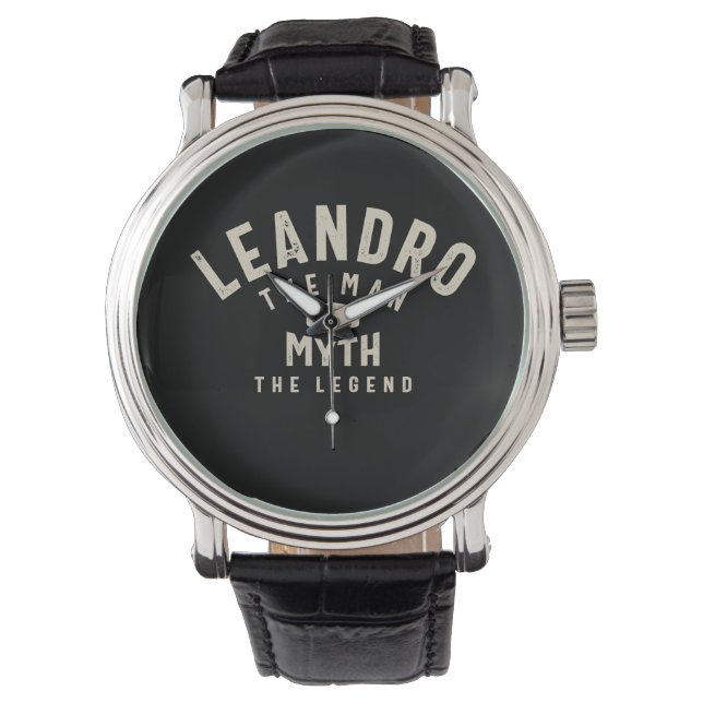 Leandro Personalised Name  Watch (Front)