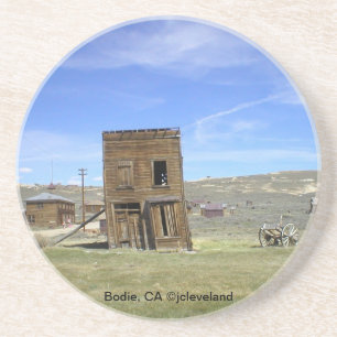 Leaning Building in Ghost Town Bodie, CA Coaster