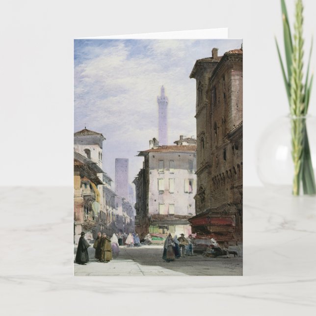 Leaning Tower, Bologna Card (Front)