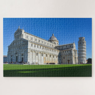 Leaning Tower of Pisa and Dome italian attractions Jigsaw Puzzle