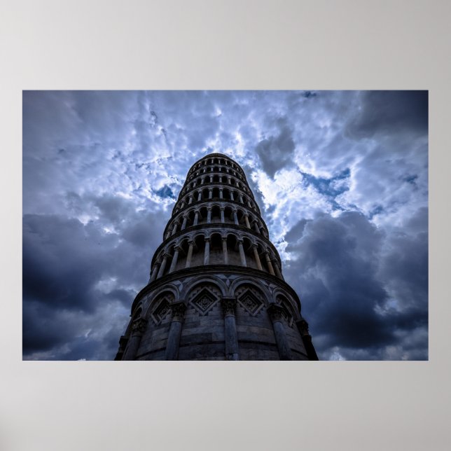 Leaning Tower of Pisa Italy European Travel Photo Poster (Front)