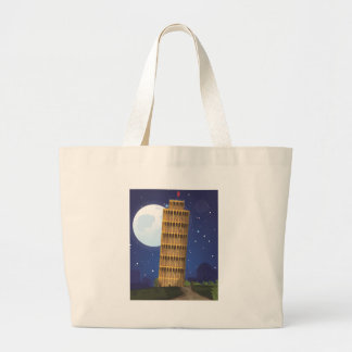 Leaning Tower of Pisa Large Tote Bag