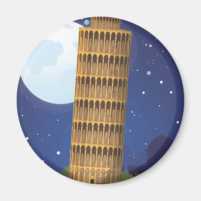 Leaning Tower of Pisa Magnet (Front)