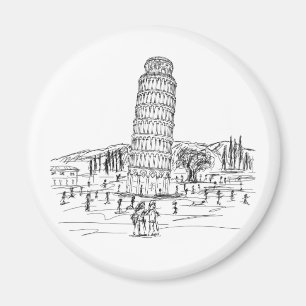 leaning tower of pisa magnet