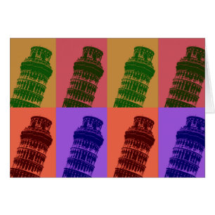 Leaning Tower of Pisa Pop Art