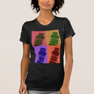 Leaning Tower of Pisa Pop Art T-Shirt