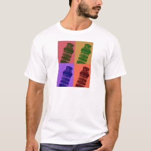 Leaning Tower of Pisa Pop Art T-Shirt