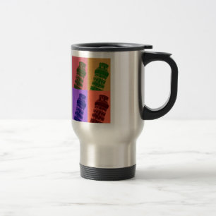 Leaning Tower of Pisa Pop Art Travel Mug