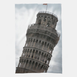 Leaning Tower of Pisa Tea Towel