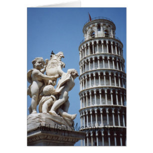 Leaning Tower of Pisa with Cherub Statue
