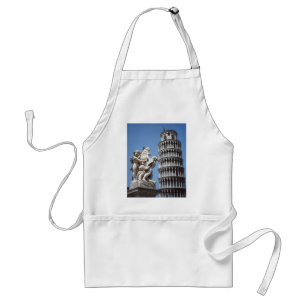 Leaning Tower of Pisa with Cherub Statue Standard Apron