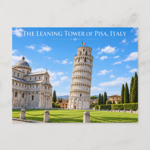 Leaning Tower Pisa Italy Souvenir Card