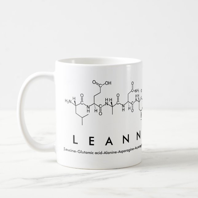 Leann peptide name mug (Left)
